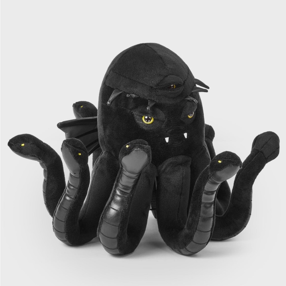 Black Serpent Octopus Plush Kraken Snake Collectible Toy